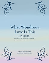 What Wondrous Love Is This SA choral sheet music cover